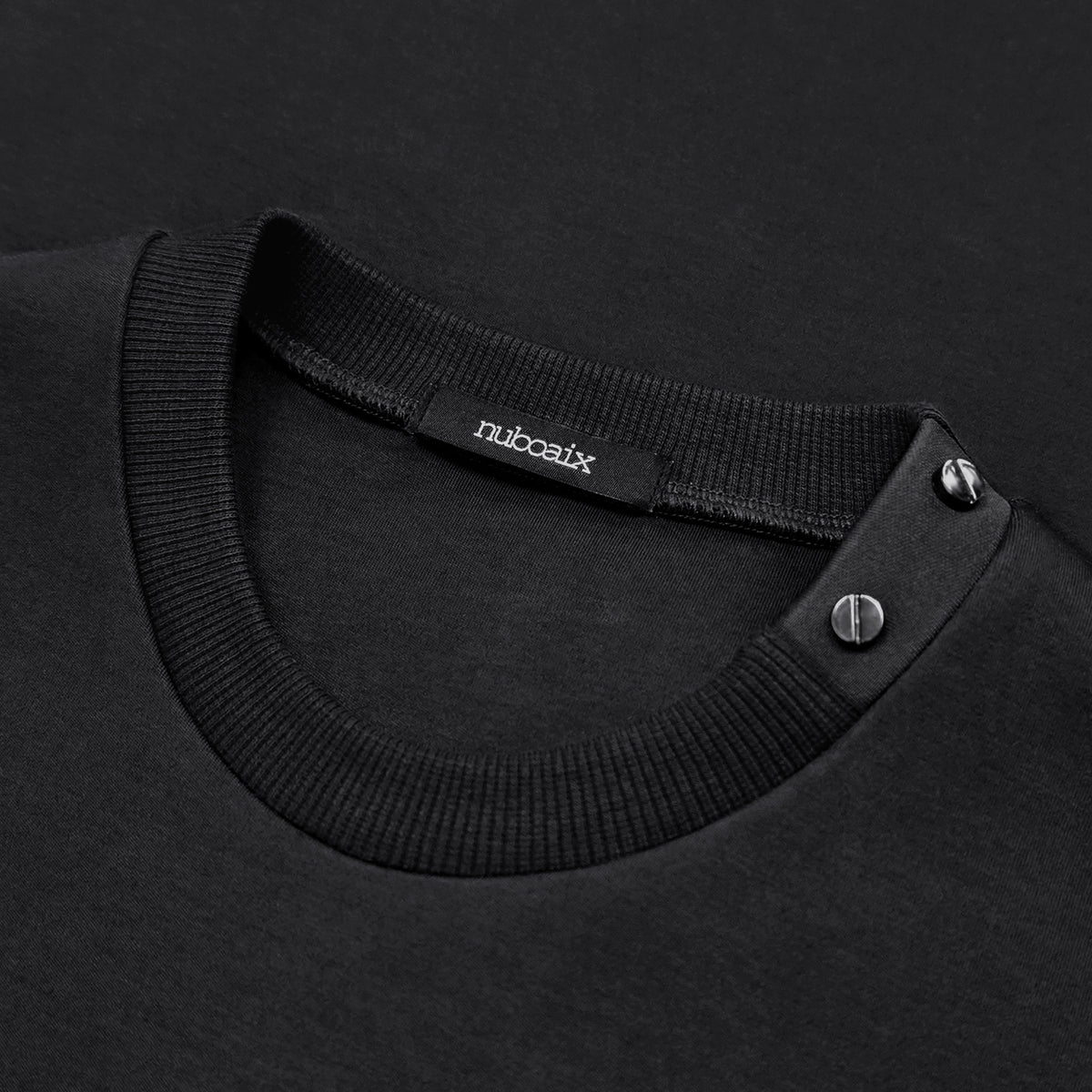 Patch Pocket with Face Mask Tee [Black]