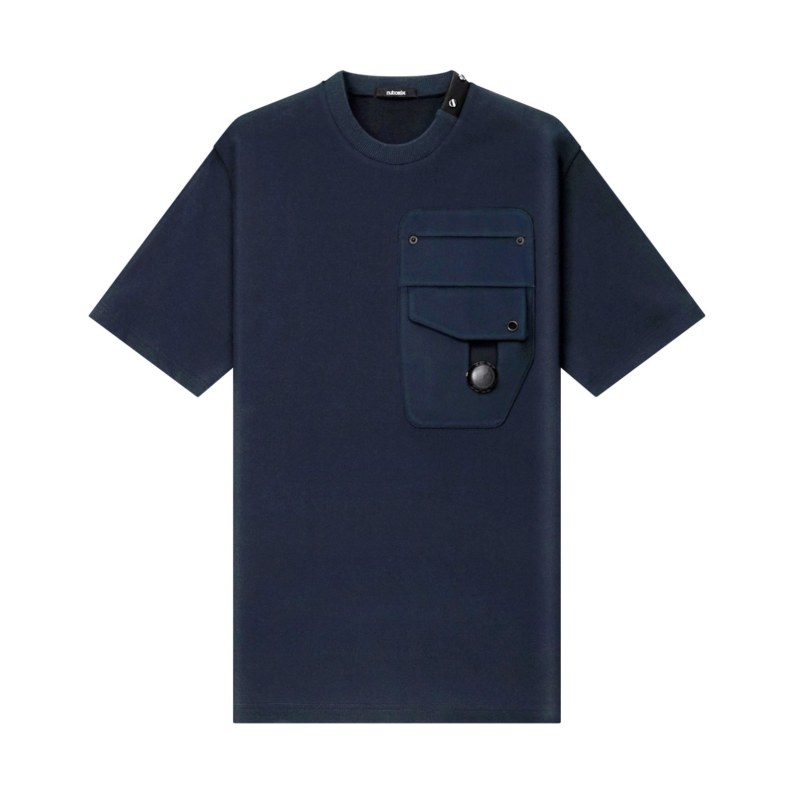 Mesh Trim Pocket Tee [Navy] - Nuboaix