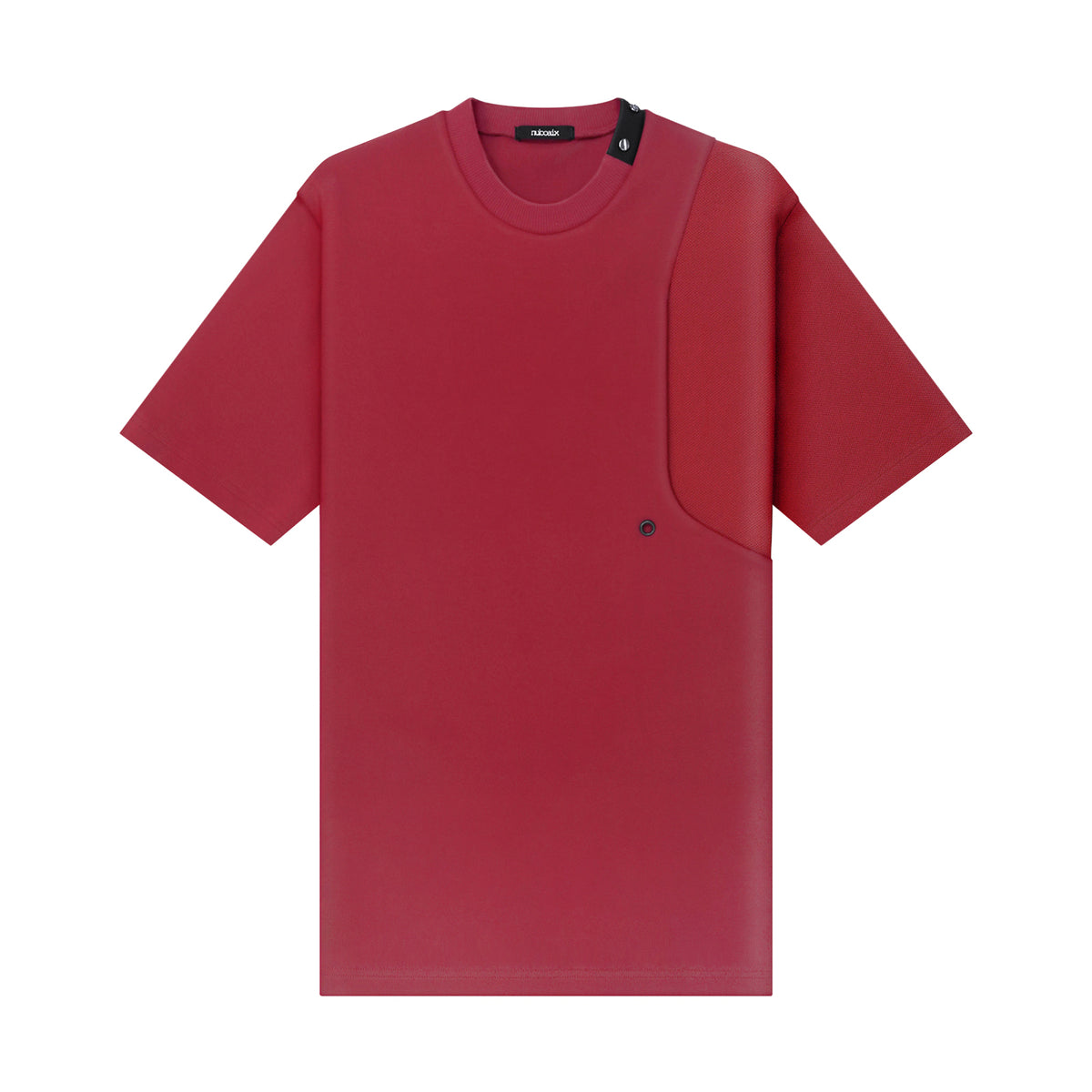 Mixed Material Pocket Tee [Red]