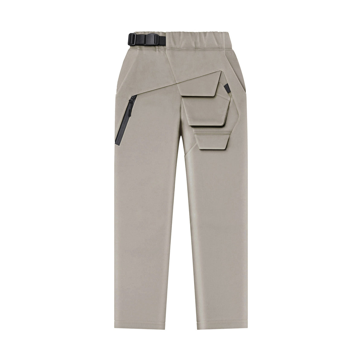 Asymmetric Utility Pants [Khaki]
